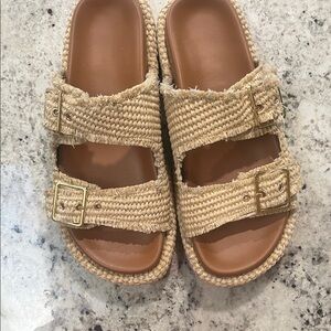 Women's Tan Platform Sandals